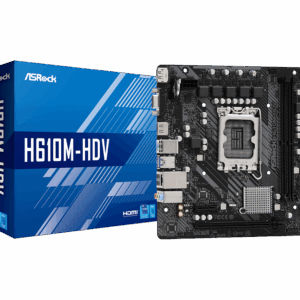 Motherboard ASRock H610M-HDV (LGA1700, 2x DDR4, 1Gbps LAN)