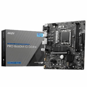 Motherboard MSI PRO B660M-G DDR4 (LGA1700, 2x DDR4, 2x M.2, 1x JRGB, 2x JRAINBOW, 2.5 Gbps LAN)