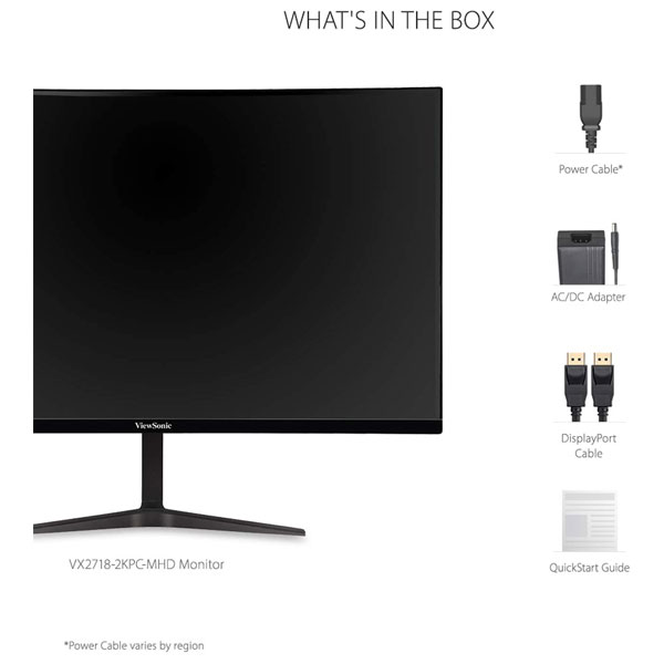 Monitor Curvo Viewsonic VX2718-2KPC-MHD 27" 2K 165Hz - Imagen 6