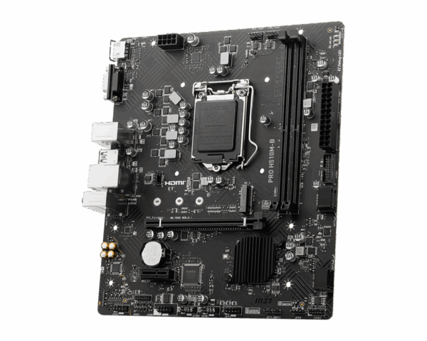 Motherboard MSI PRO H510M-B (LGA1200, 2x DDR4, 1x M.2, 1x JRGB, 1Gbps LAN) - Imagen 3