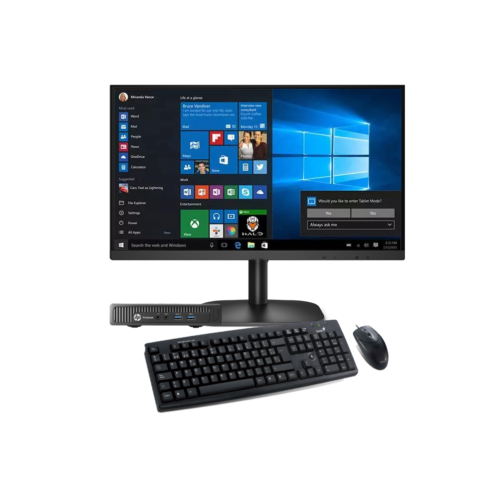 Combo HP ProDesk 800 G1 Mini (Intel Core i5 4ta generacion) Refurbished