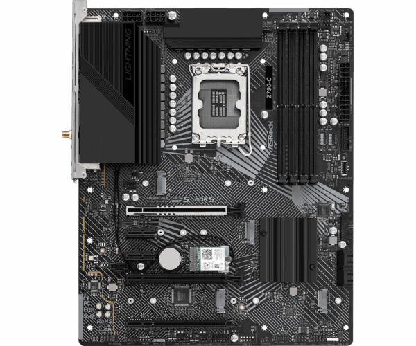 Motherboard Asrock Z790-C Wifi (LGA1700, DDR5, 4x M.2, 1x RGB, 3x ARGB, 1x Thunderbolt, 1Gbps LAN)