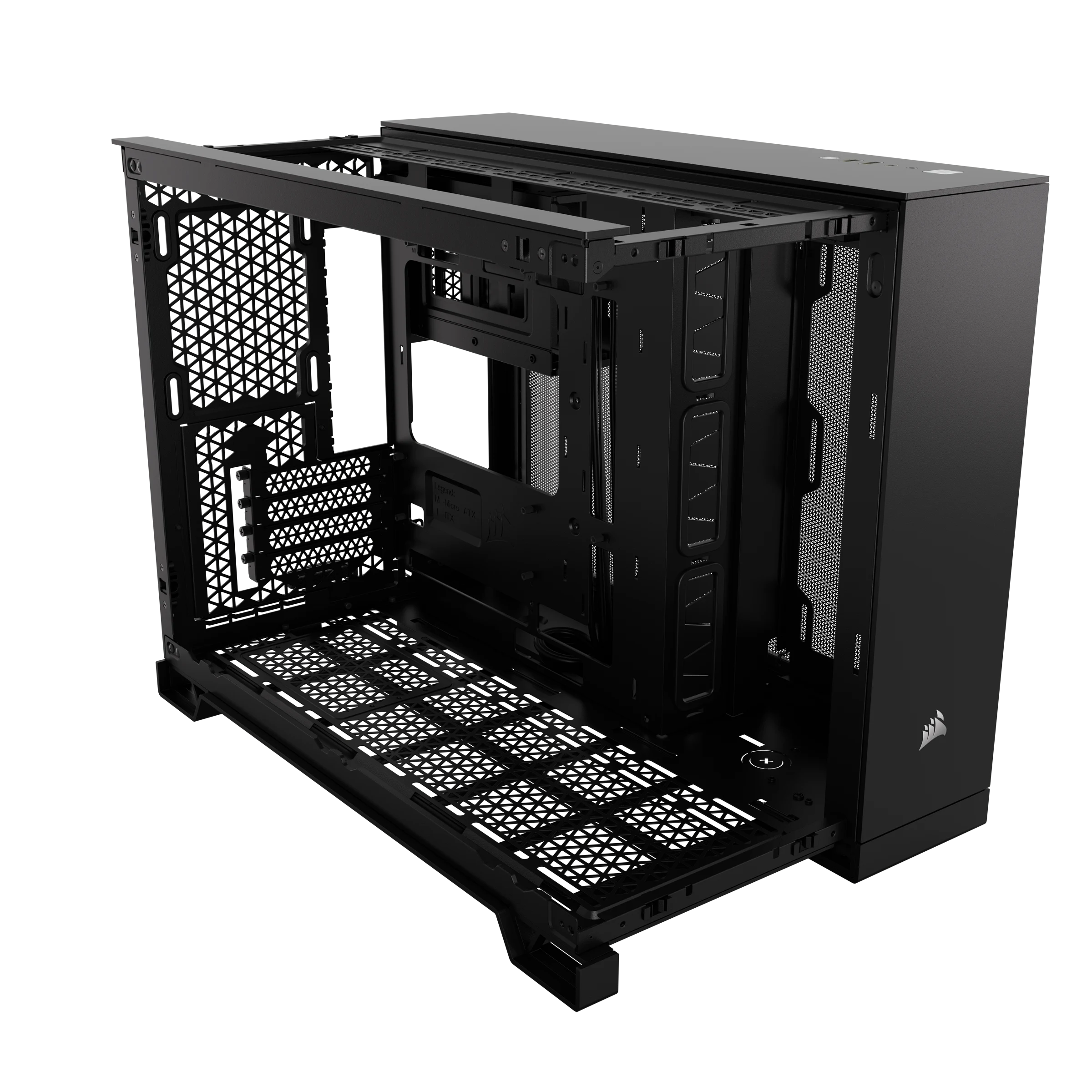 Case de dos cámaras semitorre Corsair 2500X, negro - Imagen 2