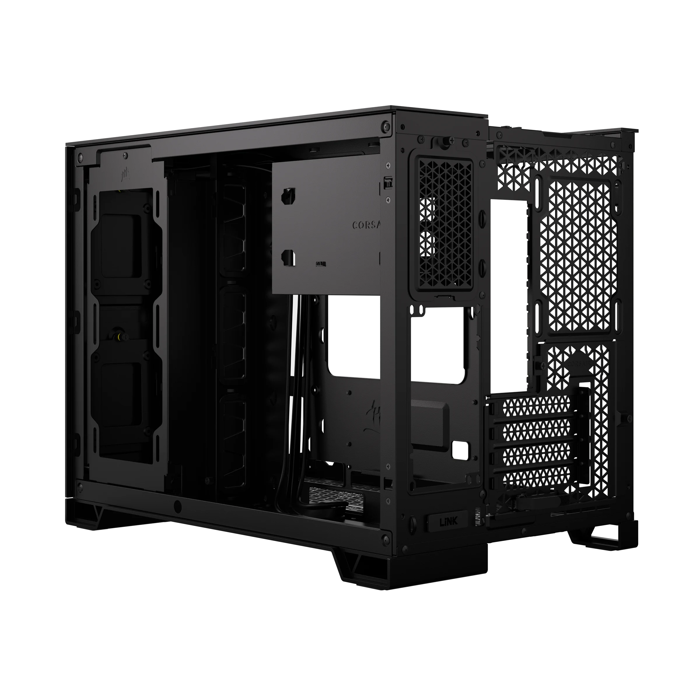 Case de dos cámaras semitorre Corsair 2500X, negro - Imagen 3