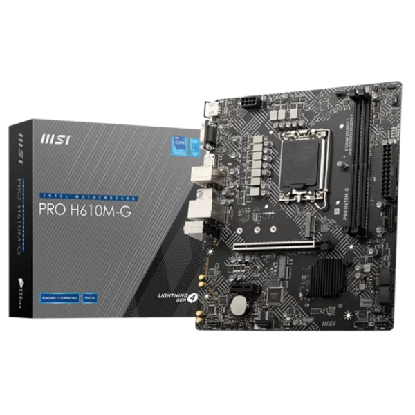 Motherboard MSI PRO B760M-P (LGA1700, 4x DDR5, 2x M.2, 1Gbps LAN)