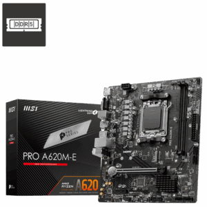 Motherboard MSI PRO A620M-E (AM5, 2x DDR5, 1x M.2, 1Gbps LAN)