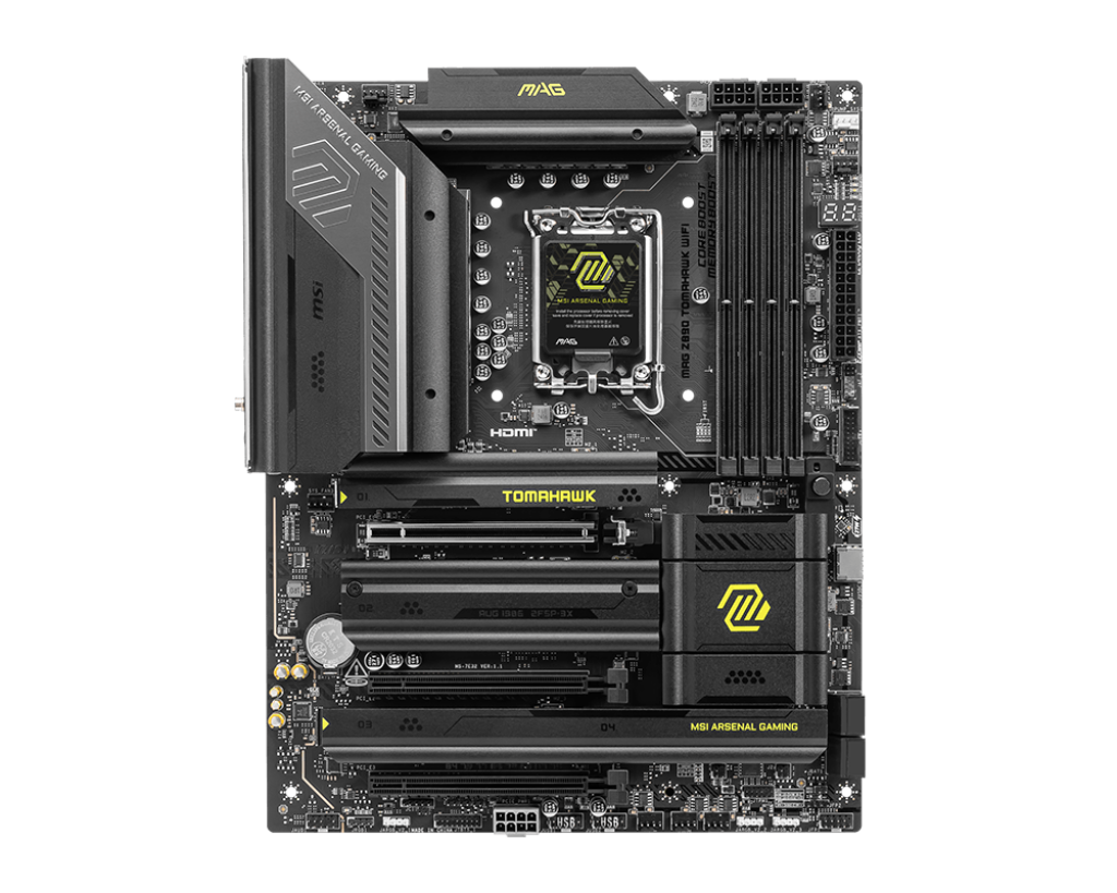 Motherboard MSI MAG Z890 TOMAHAWK WiFi (LGA1851, 4x DDR5, 4x M.2, 3x JARGB, 1x JRGB, 5Gbps LAN, 2x Thunderbolt4) - Imagen 2