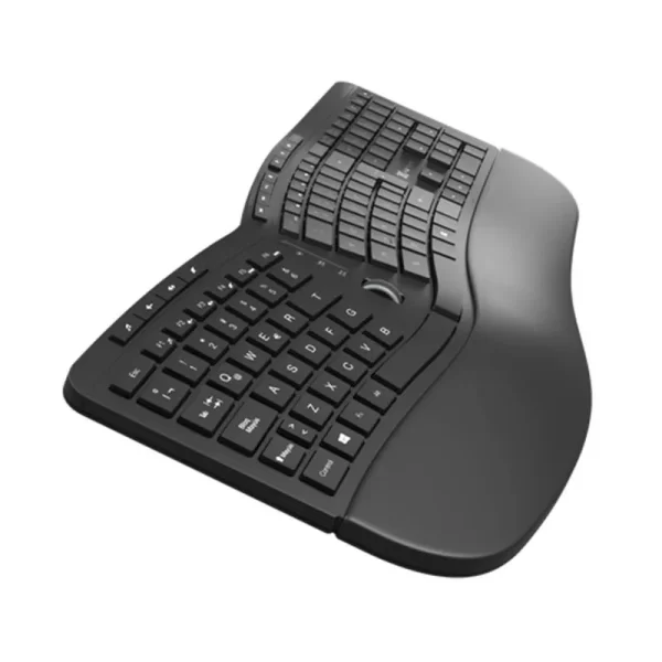 Teclado ergonomico inalambrico KlipXtreme KBK-530S - Imagen 2