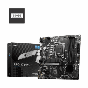 Motherboard MSI PRO B760M-P (LGA1700, 4x DDR5, 2x M.2, JRGB, 1Gbps LAN)