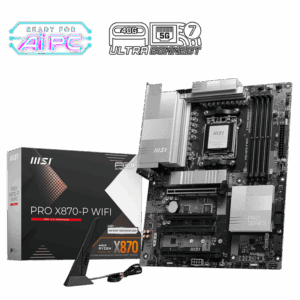Motherboard MSI PRO X870-P WIFI (AM5, 4x DDR5, 3x M.2, 1x RGB, 1x ARGB+FAN, 3x ARGB, 5Gbps LAN)