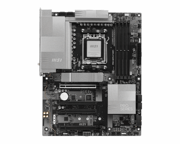Motherboard MSI PRO X870-P WIFI (AM5, 4x DDR5, 3x M.2, 1x RGB, 1x ARGB+FAN, 3x ARGB, 5Gbps LAN) - Imagen 2