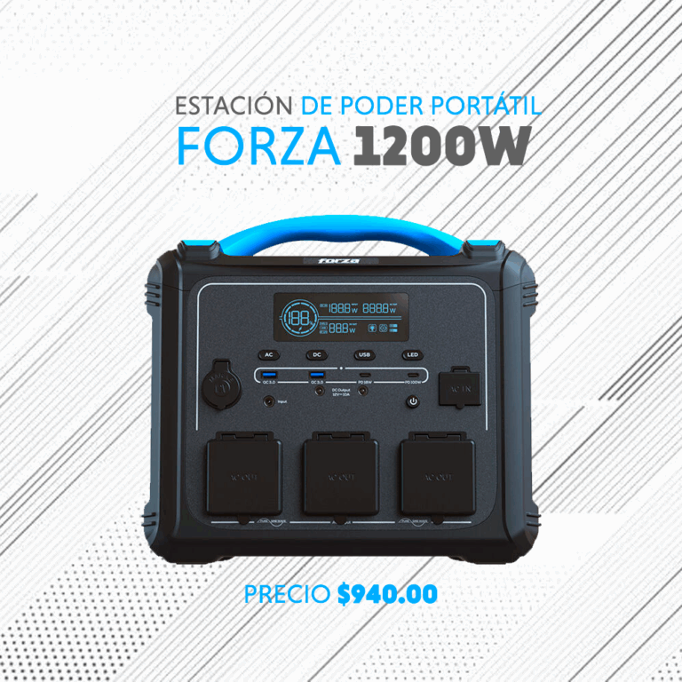 Estacion de poder portátil Forza 1200W
