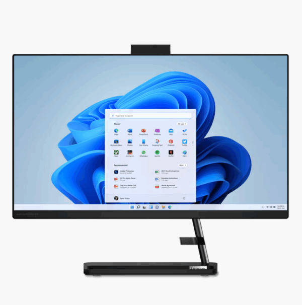 Computadora Todo En Uno Lenovo IdeaCentre AIO 3 24IAP7, Intel Core i5-12450H, 8 GB + 512GB, Win 11 Home