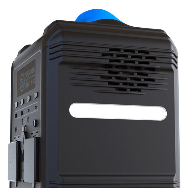 Estacion de poder portátil Forza 700W (5V/9V/12V CC, 2x USB-A, 2x USB-C, 2x 110V CA, 1x toma de corriente auxiliar, Lampara LED) - Imagen 7