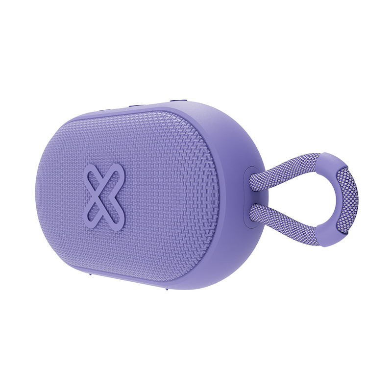 Parlante portátil KlipXtreme GrooveSplash Roja (6W, IPX7, TWS, manos libres, 4h-12h de reproduccion)