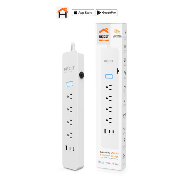 Protector de sobretensión inteligente Wi-Fi Nexxt NHP-E710