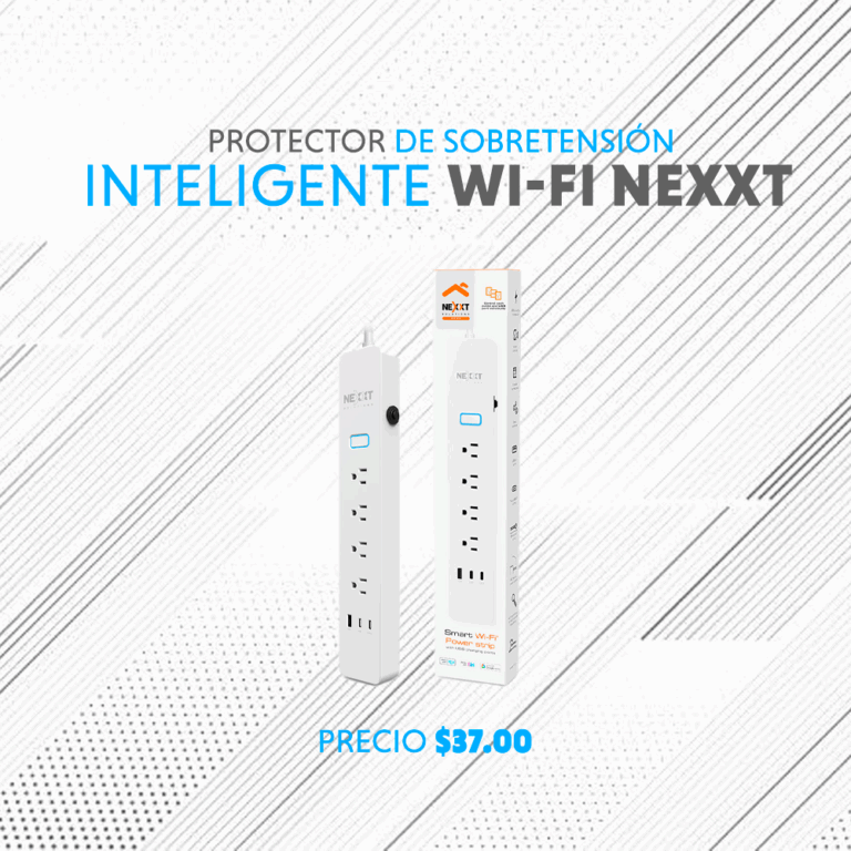 Protector de sobretensión inteligente Wi-Fi Nexxt
