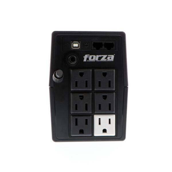 UPS inteligente Forza 800VA/480W (6 salidas, LCD, interactivo) - Imagen 4