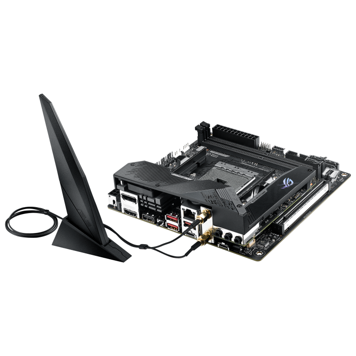 Motherboard ASUS ROG STRIX B550-I Gaming (AM4, ITX, 2x DDR4, 2x M.2, 1x RGB, 1x ARGB, Wi-Fi 6, 2.5 Gbps Ethernet) - Imagen 4