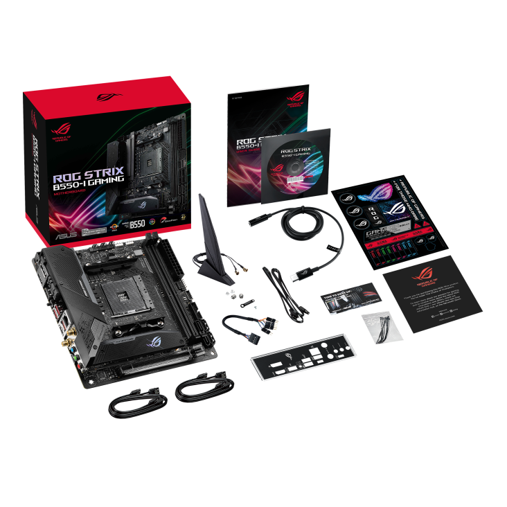 Motherboard ASUS ROG STRIX B550-I Gaming (AM4, ITX, 2x DDR4, 2x M.2, 1x RGB, 1x ARGB, Wi-Fi 6, 2.5 Gbps Ethernet) - Imagen 7