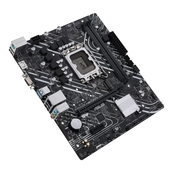 Motherboard Asus Prime H610M-K D4-CSM (LGA1700, 2x DDR4, 1x M.2, 1x RGB, 1Gbps LAN) - Imagen 3
