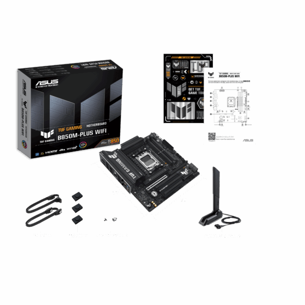 Motherboard ASUS TUF Gaming B850M-PLUS WIFI (AM5, 4x DDR5, 3x M.2, 3x ARGB, Wi-Fi 6, 2.5 Gbps Ethernet) - Imagen 8