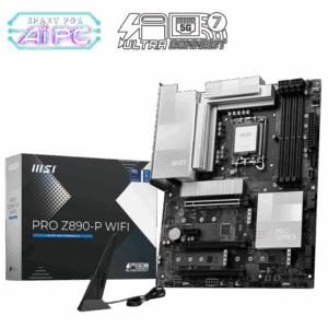 Motherboard MSI PRO Z890-P WiFi (LGA1851, 4x DDR5, 4x M.2, 3x ARGB, 1x RGB, 1x Thunderbolt4, 5Gbps LAN)