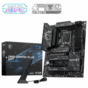 Motherboard MSI PRO Z890 Gaming Plus WiFi (LGA1851, 4x DDR5, 4x M.2, 3x ARGB, 1x RGB, 1x Thunderbolt4, 5Gbps LAN)