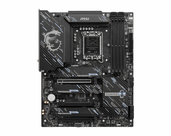 Motherboard MSI PRO Z890 Gaming Plus WiFi (LGA1851, 4x DDR5, 4x M.2, 3x ARGB, 1x RGB, 1x Thunderbolt4, 5Gbps LAN) - Imagen 2