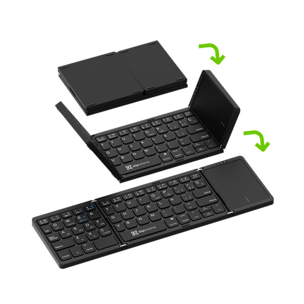 Teclado inalámbrico plegable con panel táctil KlipXtreme FlexPlit (Bluetooth) - Imagen 2