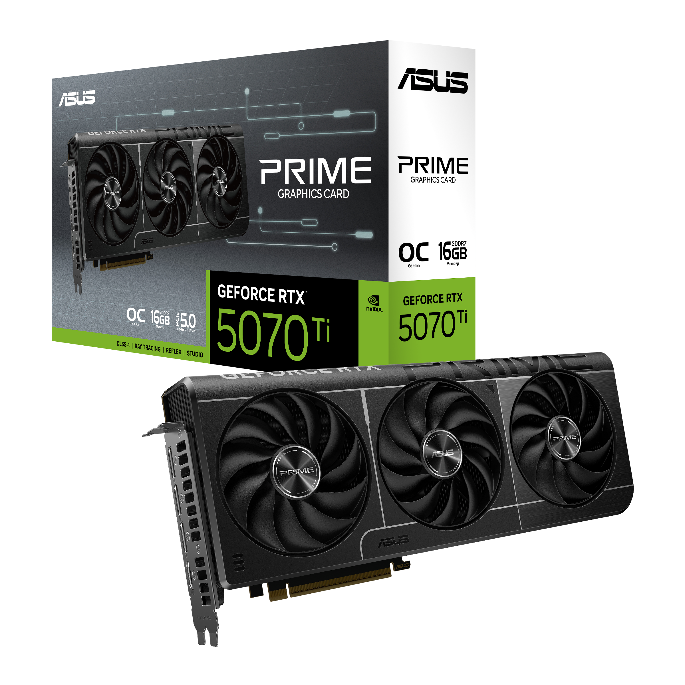 Tarjeta de video ASUS PRIME GeForce RTX™ 5070 Ti 16GB GDDR7 OC Edition