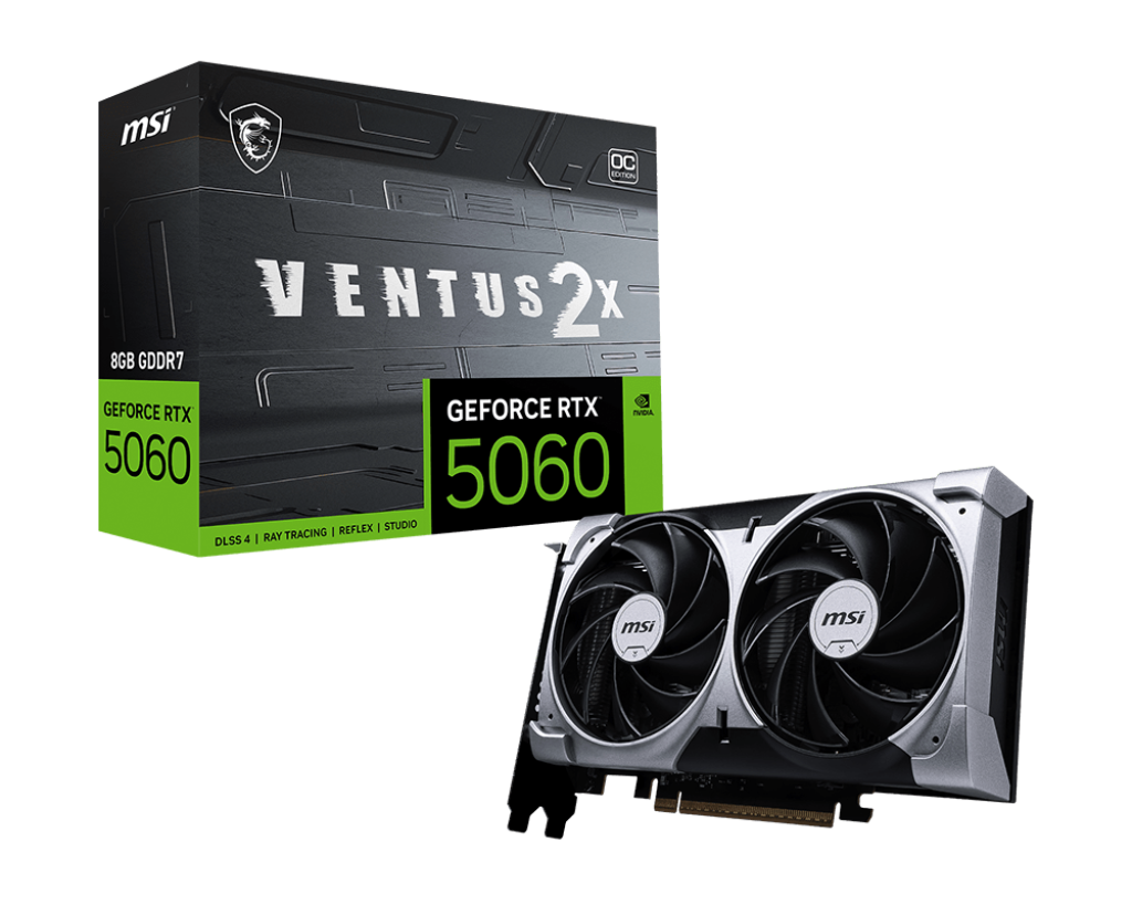Tarjeta de video MSI GeForce RTX™ 5060 8G VENTUS 2X OC