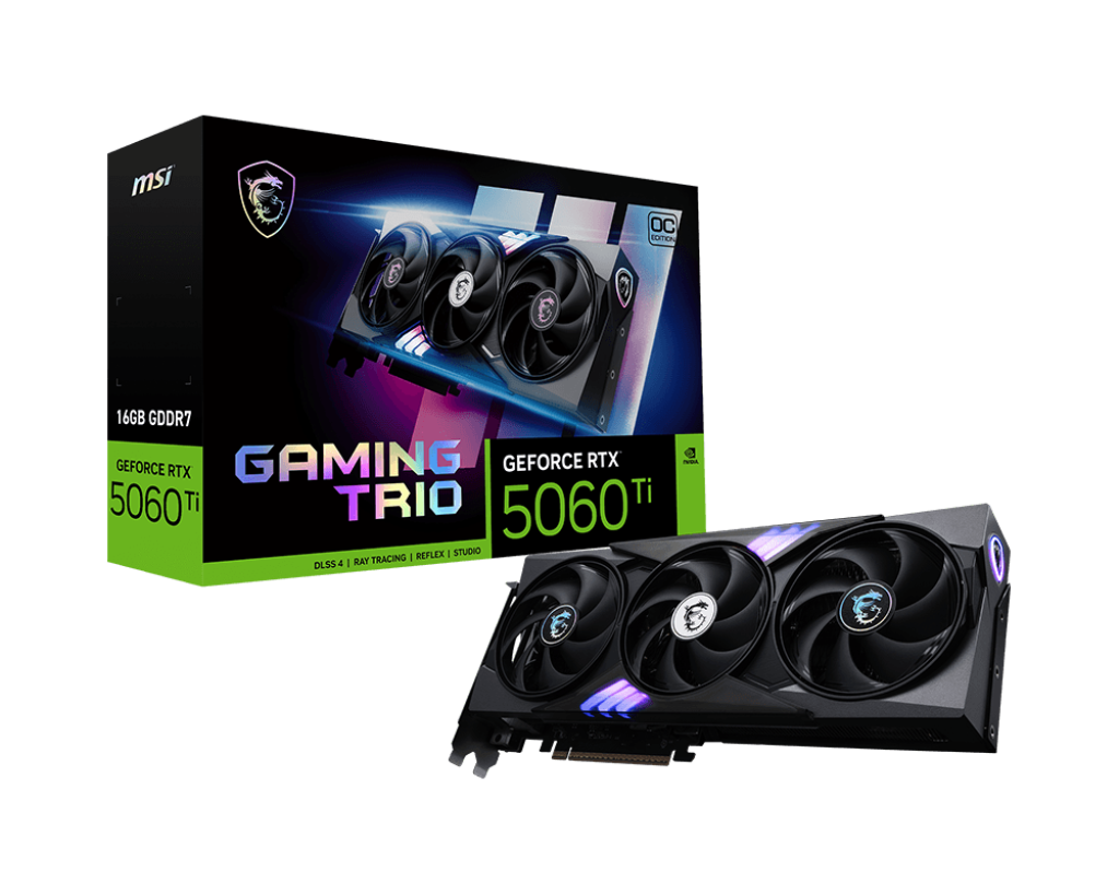 Tarteja de video MSI GeForce RTX™ 5060 Ti 16G GAMING TRIO OC