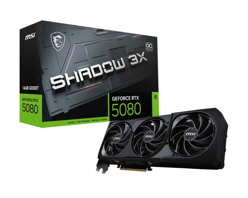 Tarjeta de video MSI GeForce RTX™ 5080 16G SHADOW 3X OC