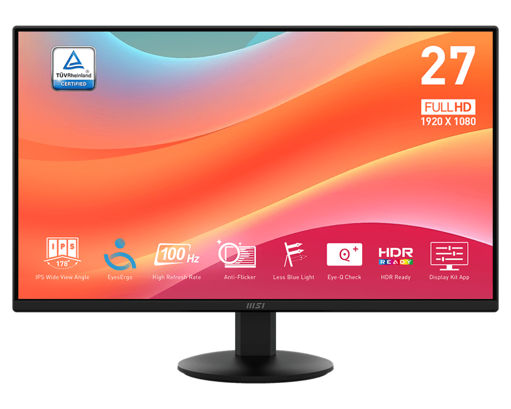 Monitor MSI PRO MP272L (27″, FHD, IPS, 100Hz, HDMI, DP) - Imagen 2