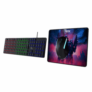 Combo gamer XTech Hasha XTK-535S 3 en 1, teclado, mouse y mousepad