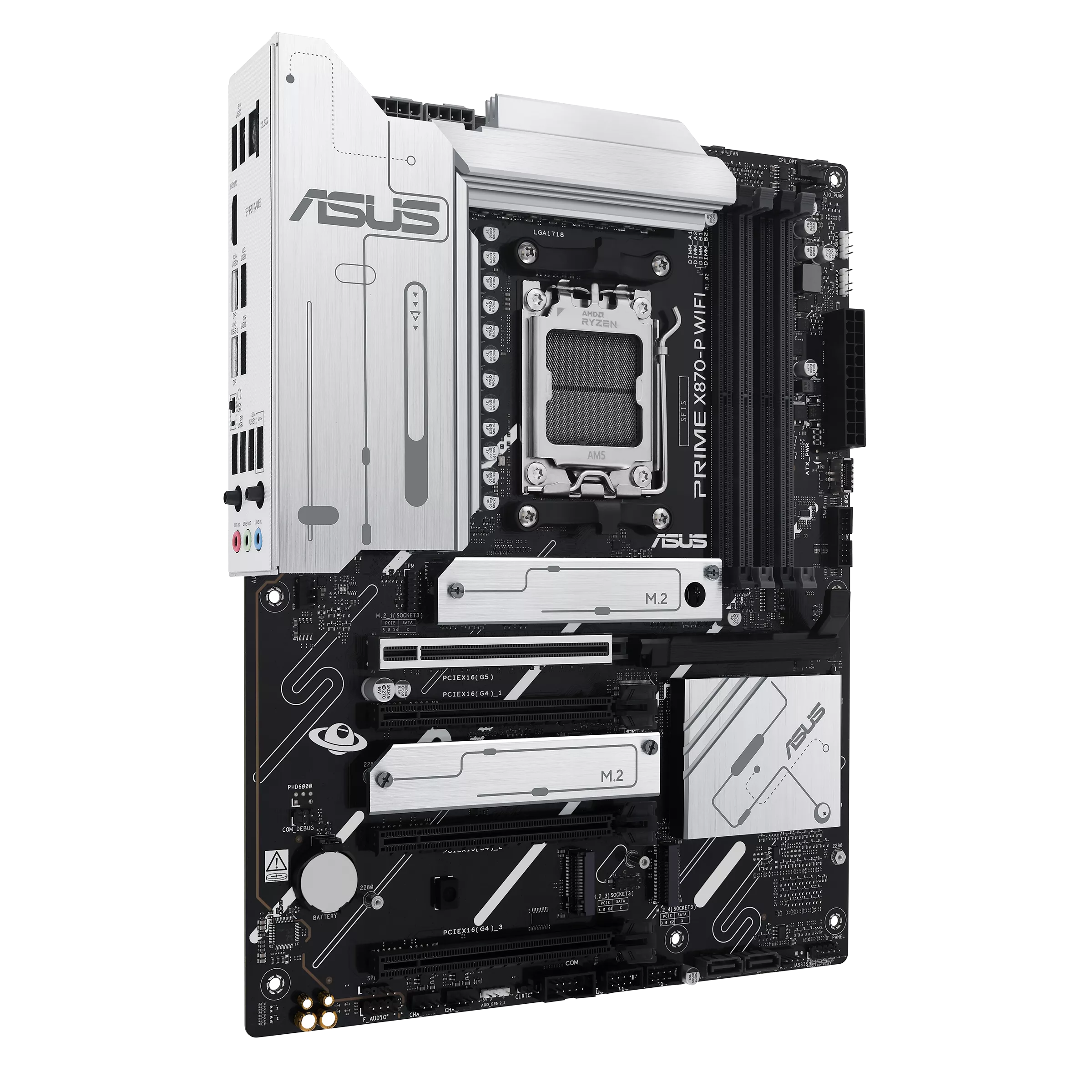 Motherboard ASUS Prime X870-P WIFI (AM5, 4x DDR5, 3x M.2, 3x ARGB, 2.5Gbps LAN) - Imagen 7