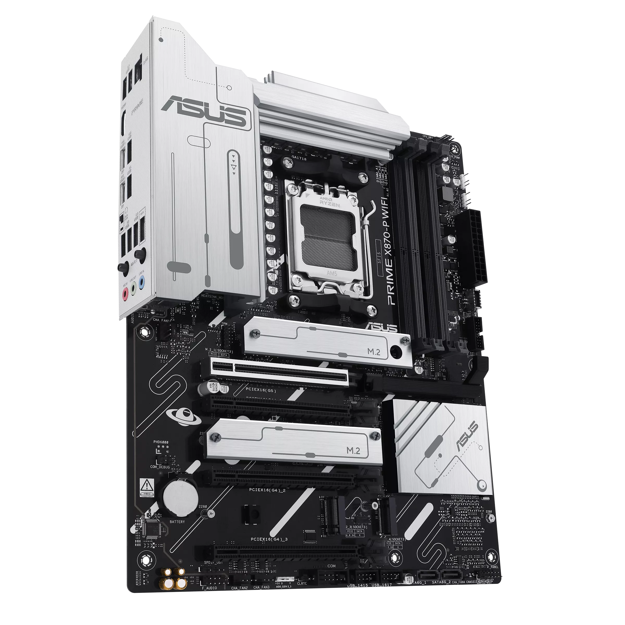 Motherboard ASUS Prime X870-P WIFI (AM5, 4x DDR5, 3x M.2, 3x ARGB, 2.5Gbps LAN) - Imagen 6