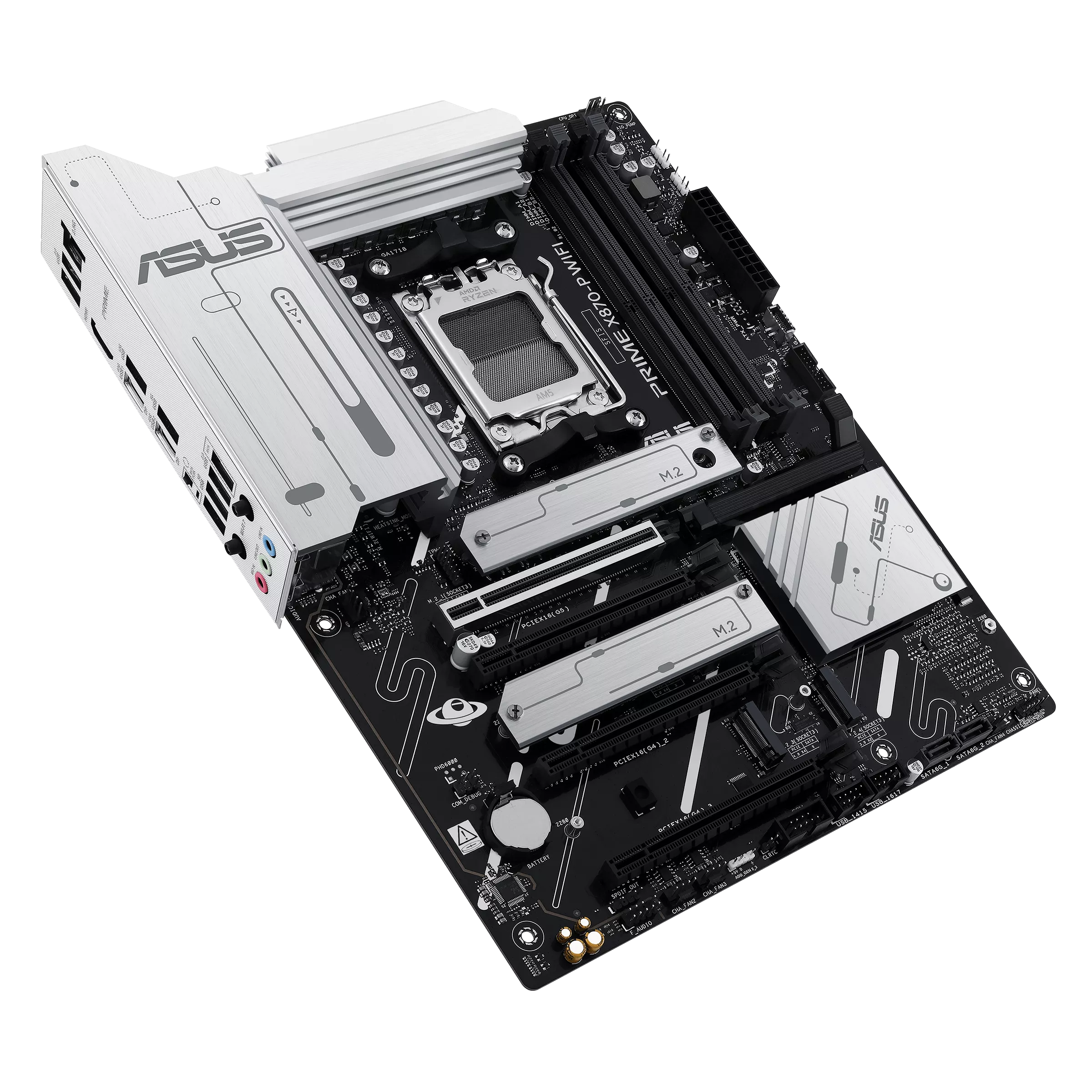 Motherboard ASUS Prime X870-P WIFI (AM5, 4x DDR5, 3x M.2, 3x ARGB, 2.5Gbps LAN) - Imagen 5