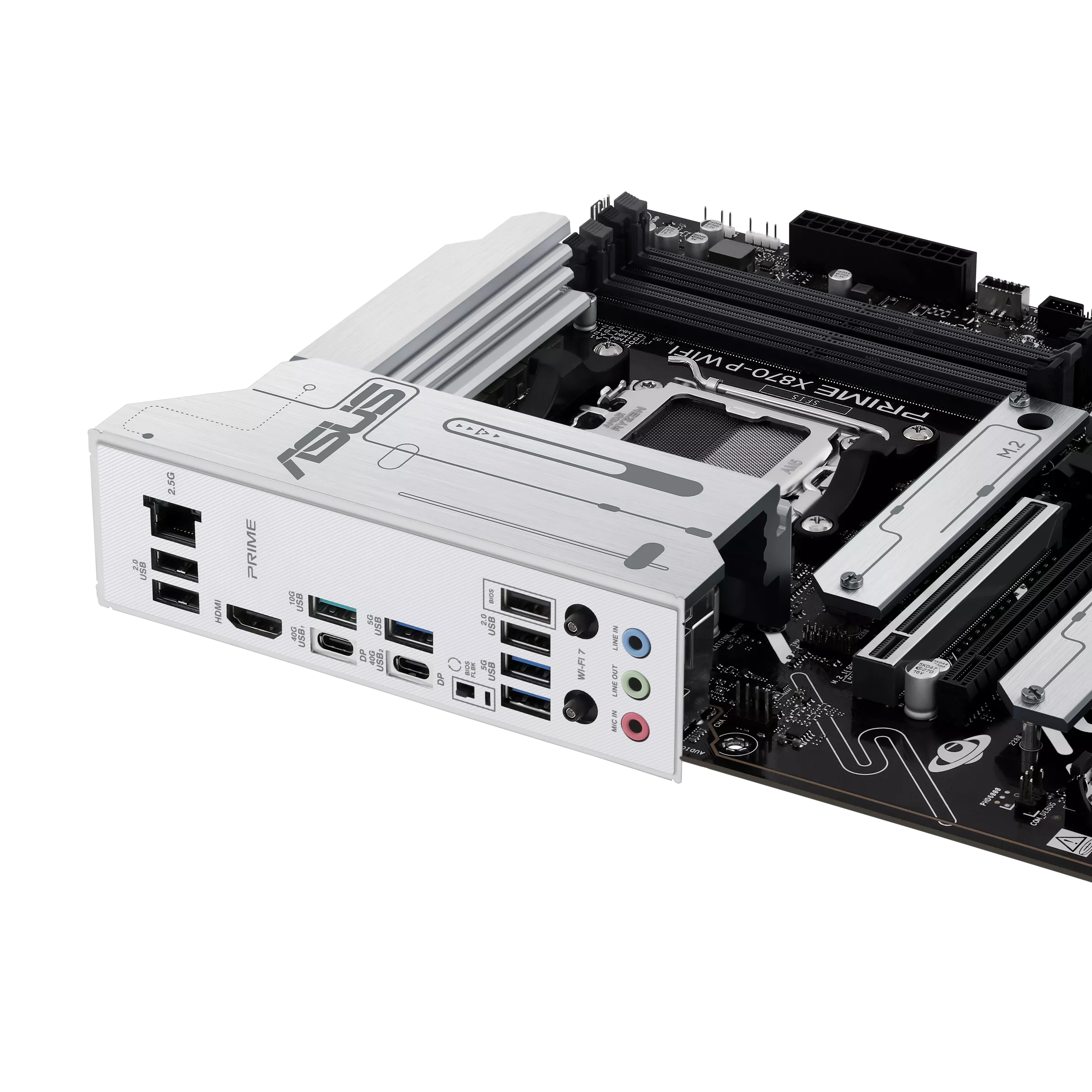 Motherboard ASUS Prime X870-P WIFI (AM5, 4x DDR5, 3x M.2, 3x ARGB, 2.5Gbps LAN) - Imagen 4