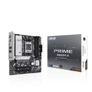 Motherboard ASUS Prime B840M-A (AM5, 4x DDR5, 3x M.2, 3x ARGB, 2.5Gbps LAN)