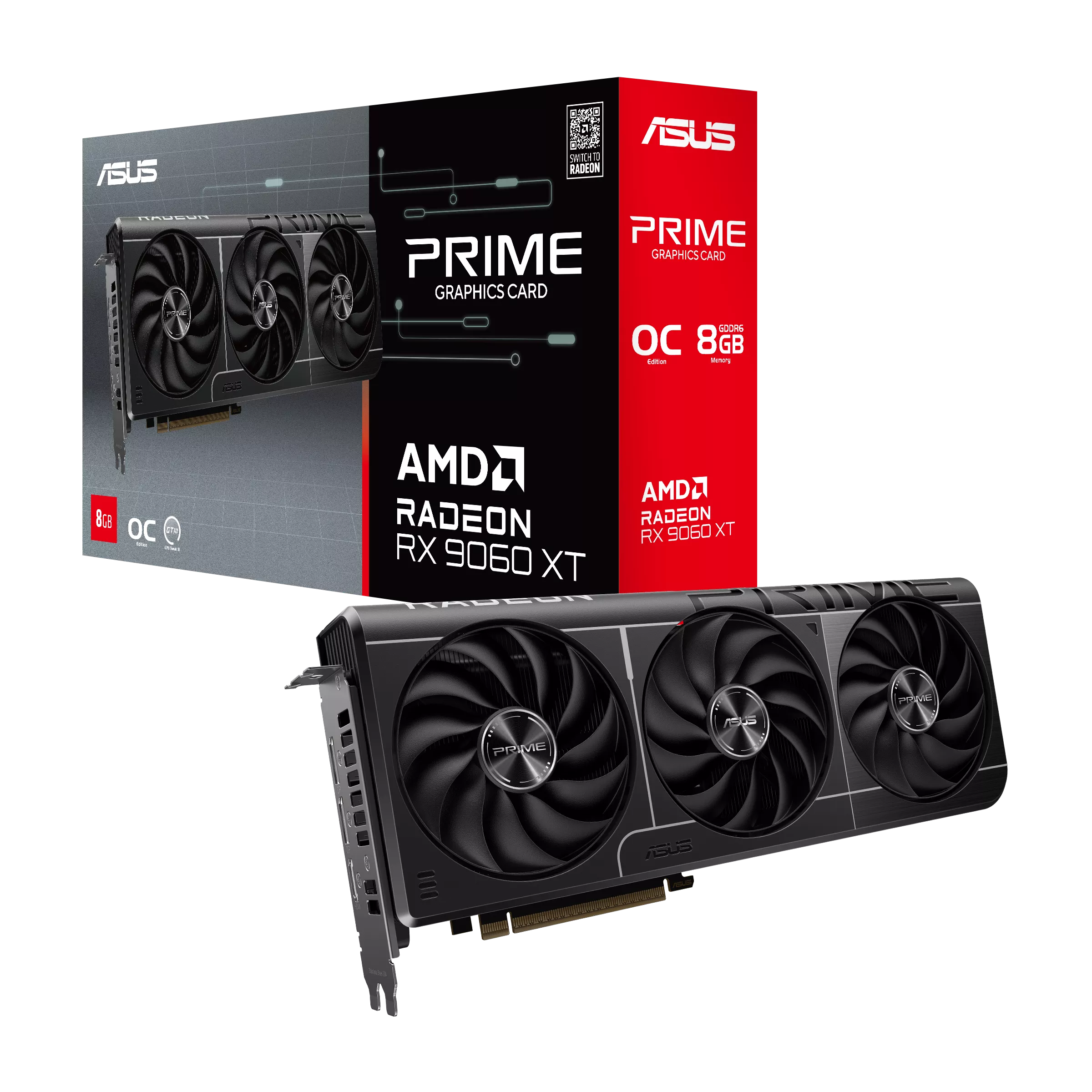Tarjeta de video ASUS Prime Radeon RX 9060 XT 8GB GDDR6 OC Edition - Imagen 3