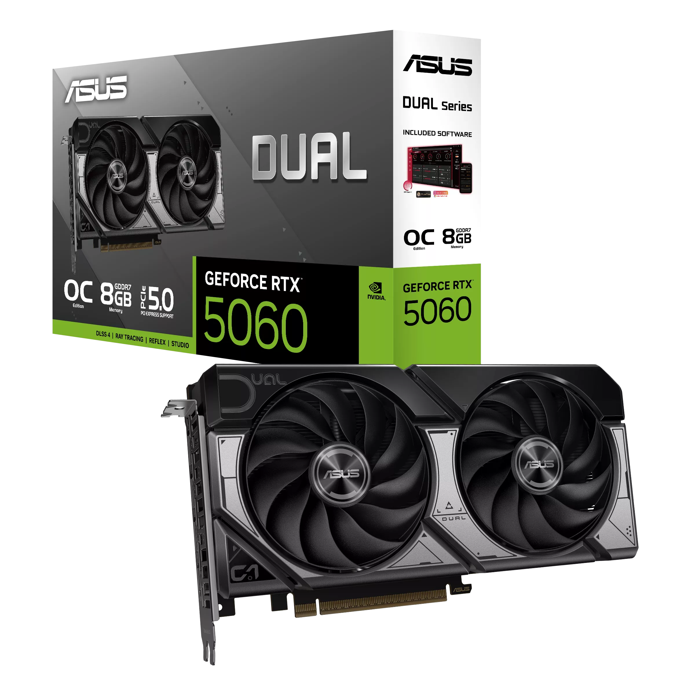 Tarjeta de video ASUS Dual GeForce RTX 5060 8GB GDDR7 OC Edition - Imagen 3