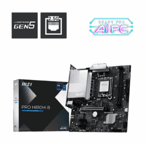 Motherboard MSI PRO H810M-B (LGA1851, 2x DDR5, 1x M.2, 1x RGB, 3x ARGB, 2.5Gbps LAN)