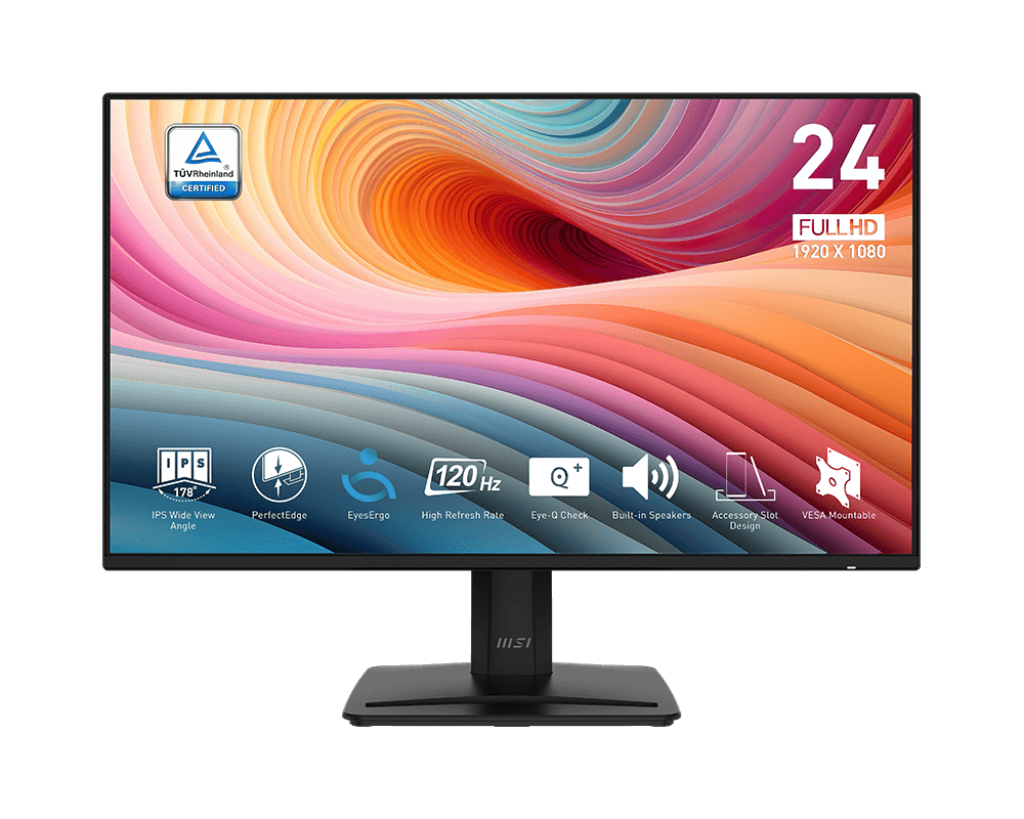 Monitor MSI PRO 242A E2 (24″, FHD, IPS, 120Hz, HDMI, DP, VGA)