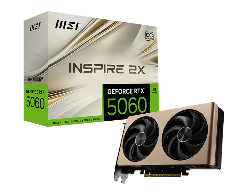 Tarjeta de video MSI GeForce RTX 5060 8G INSPIRE 2X OC - Imagen 3