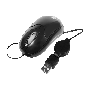 Mouse óptico con cable retráctil Xtech XTM-150