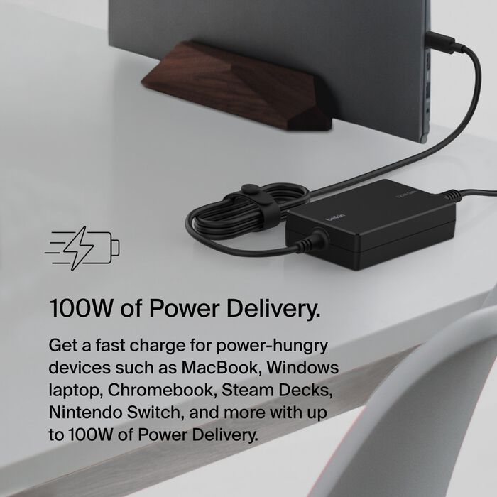 Adaptador de corriente USB-C Belkin Core GaN de 100 W - Imagen 4
