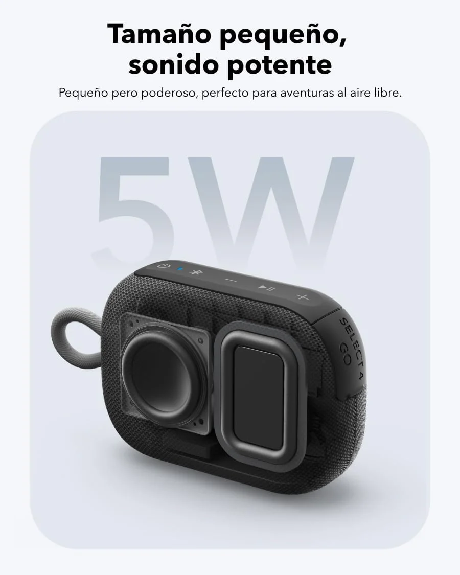 Altavoz Bluetooth para ducha soundcore Select 4 Go Negro - Imagen 2