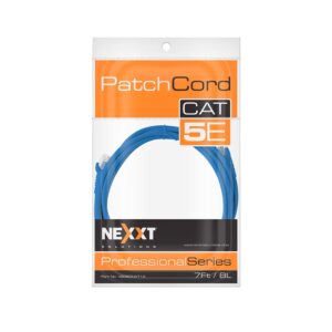 Patch Cord UTP Nexxt Cat5e, 7 pies, azul